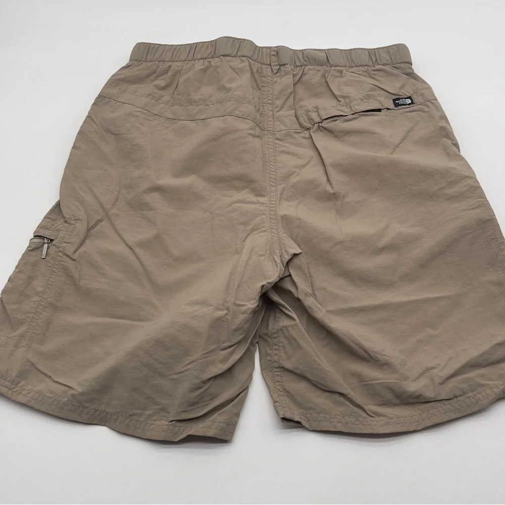Men's Small The North Face Beige Nylon‎ Belted Cargo Hiking Shorts Gorpcore Hike